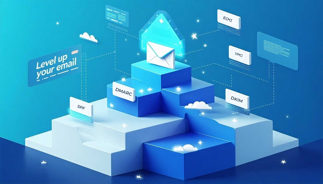 Razmerje SPF DKIM DMARC VMC BIMI